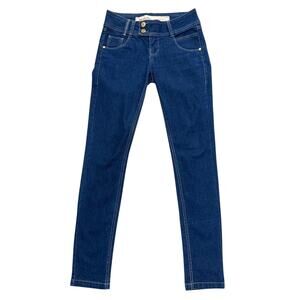 Morena Rosa Dark Wash Mid Rise Skinny Jeans Women’s Size 28
